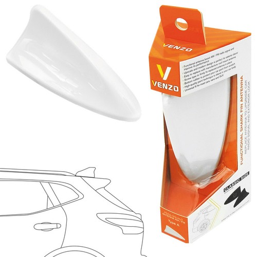 Antenne shark blanche auto - antenne,